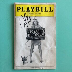 ANDY KARL (Only) Signed Playbill Legally Blonde LAURA BELL BUNDY Creased 2007